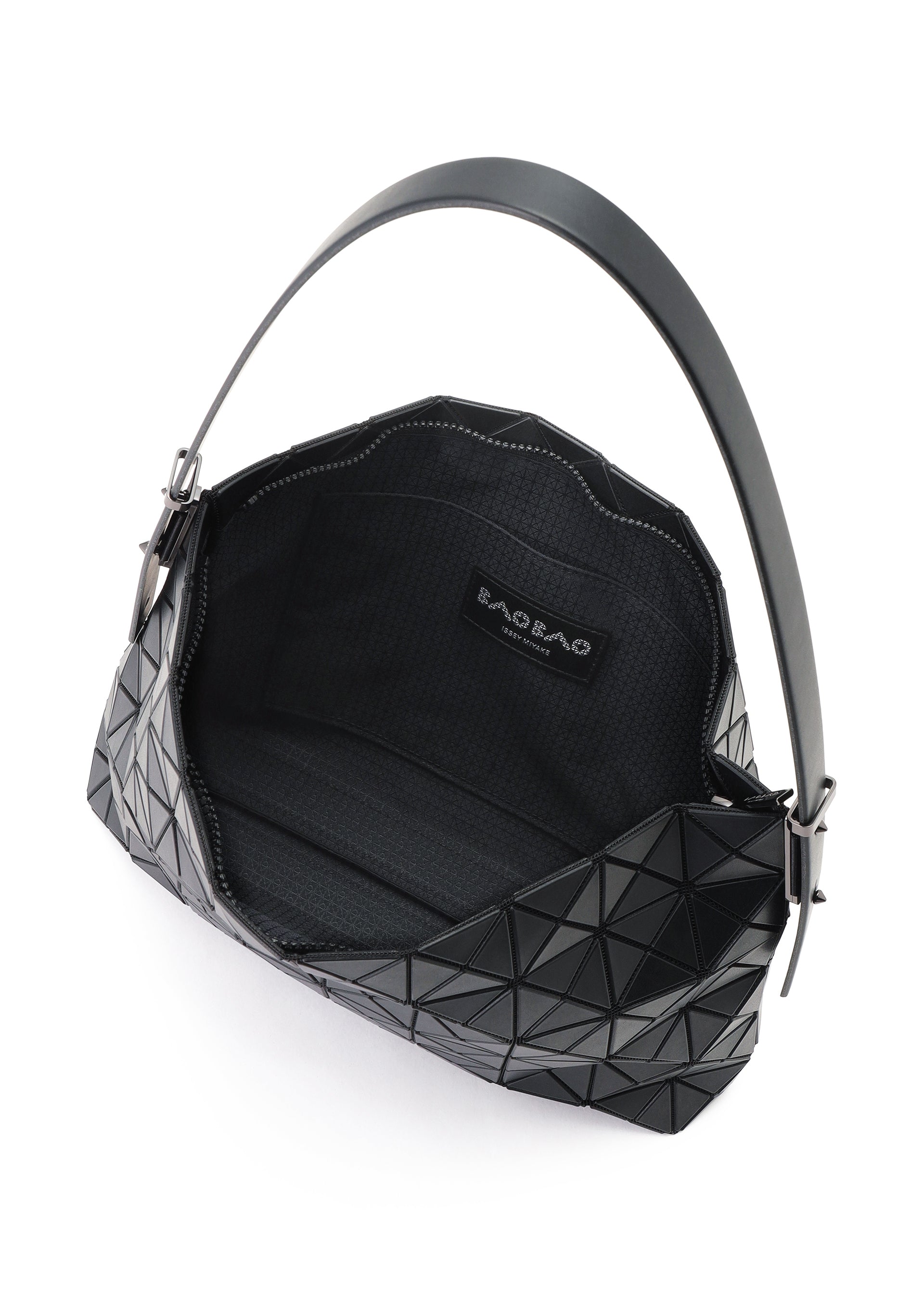 Bao Bao Issey Miyake Musette kabelka světle šedá matná