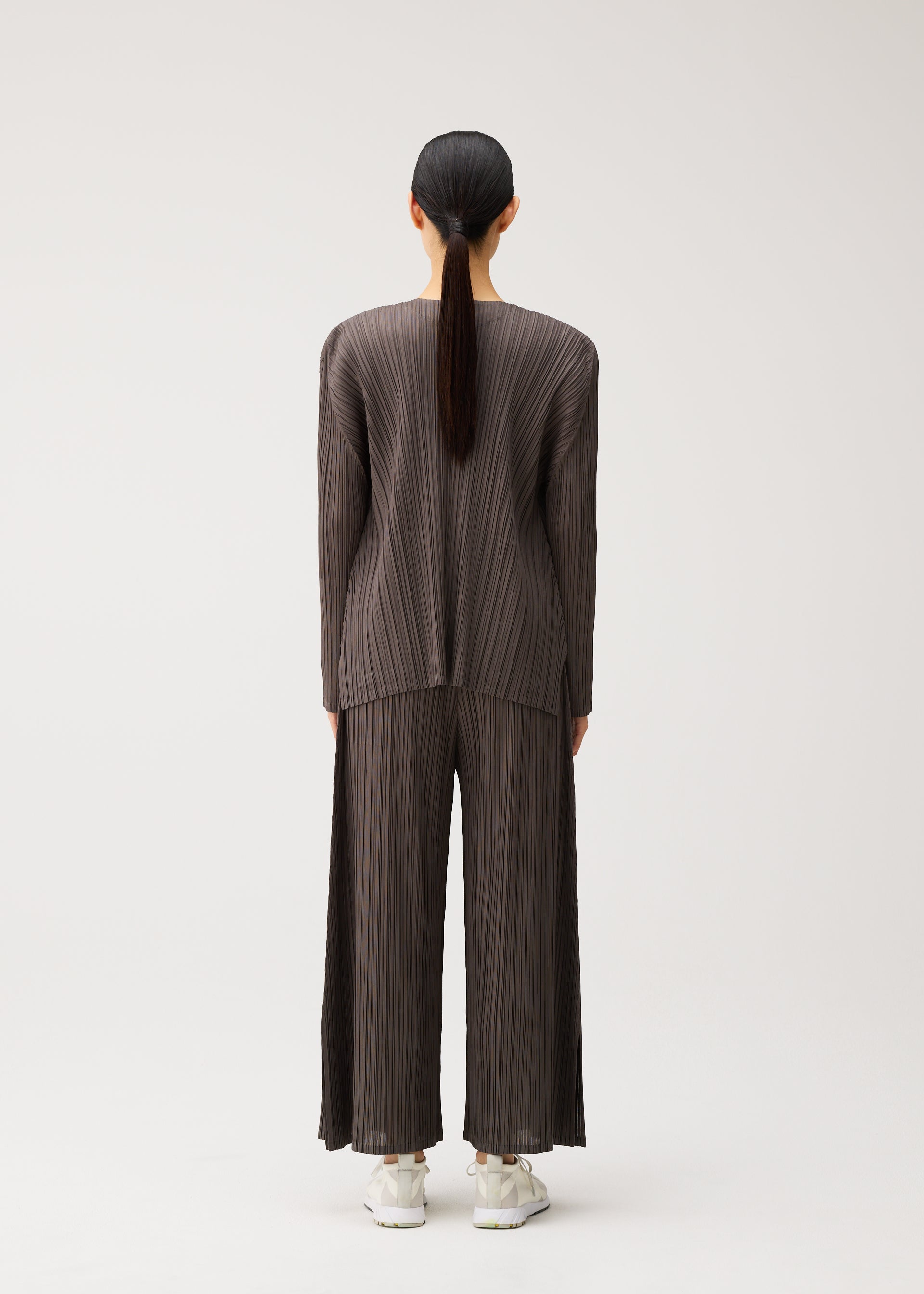 Pleats Please Mellow Pleats kardigan černý s kapsami