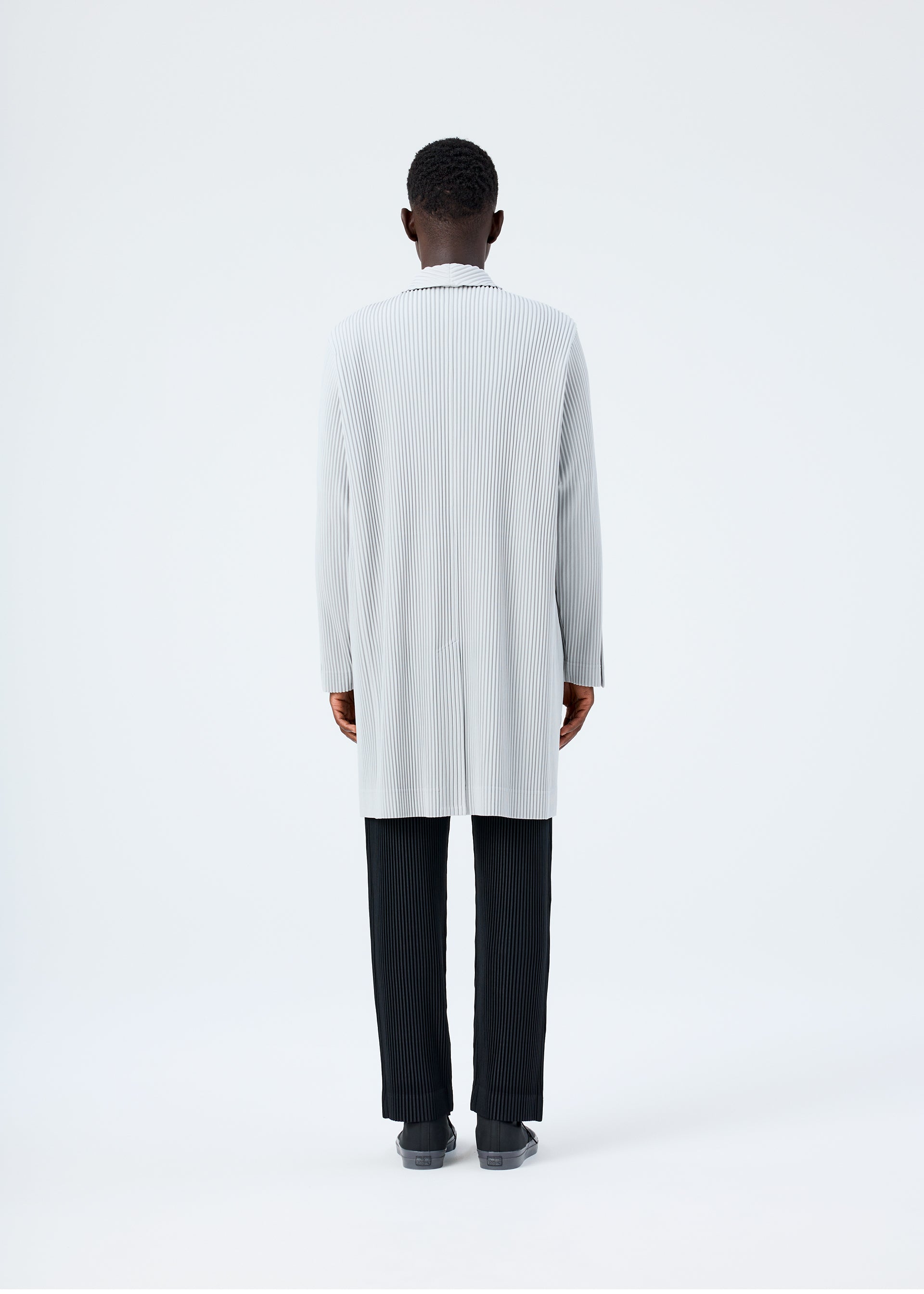 Issey Miyake BASICS dlouhé sako černé vel. 2 skládané