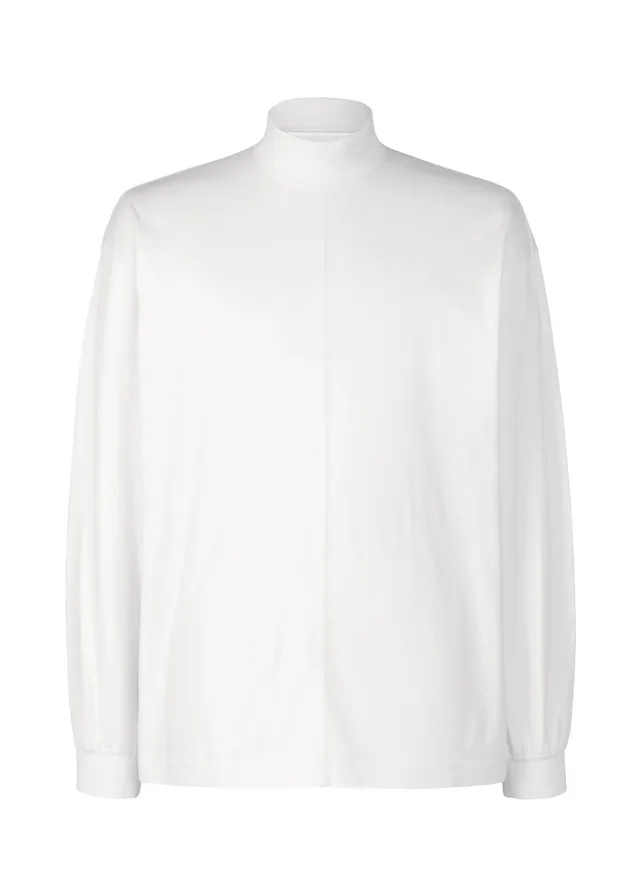 Homme Plissé Issey Miyake Black Turtleneck Top rolák bílý