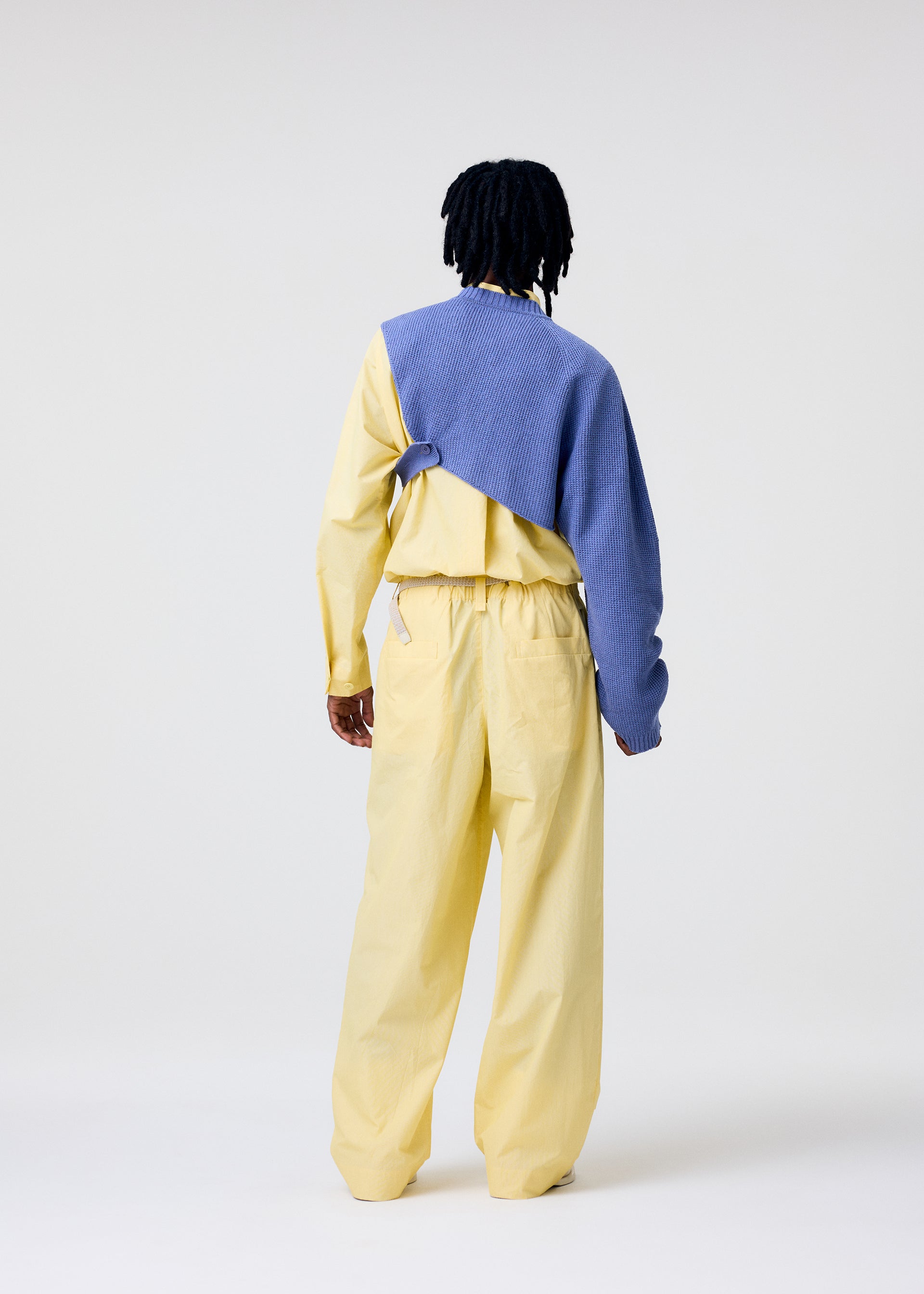 Issey Miyake Wafer Knit top černý asymetrický vaflový