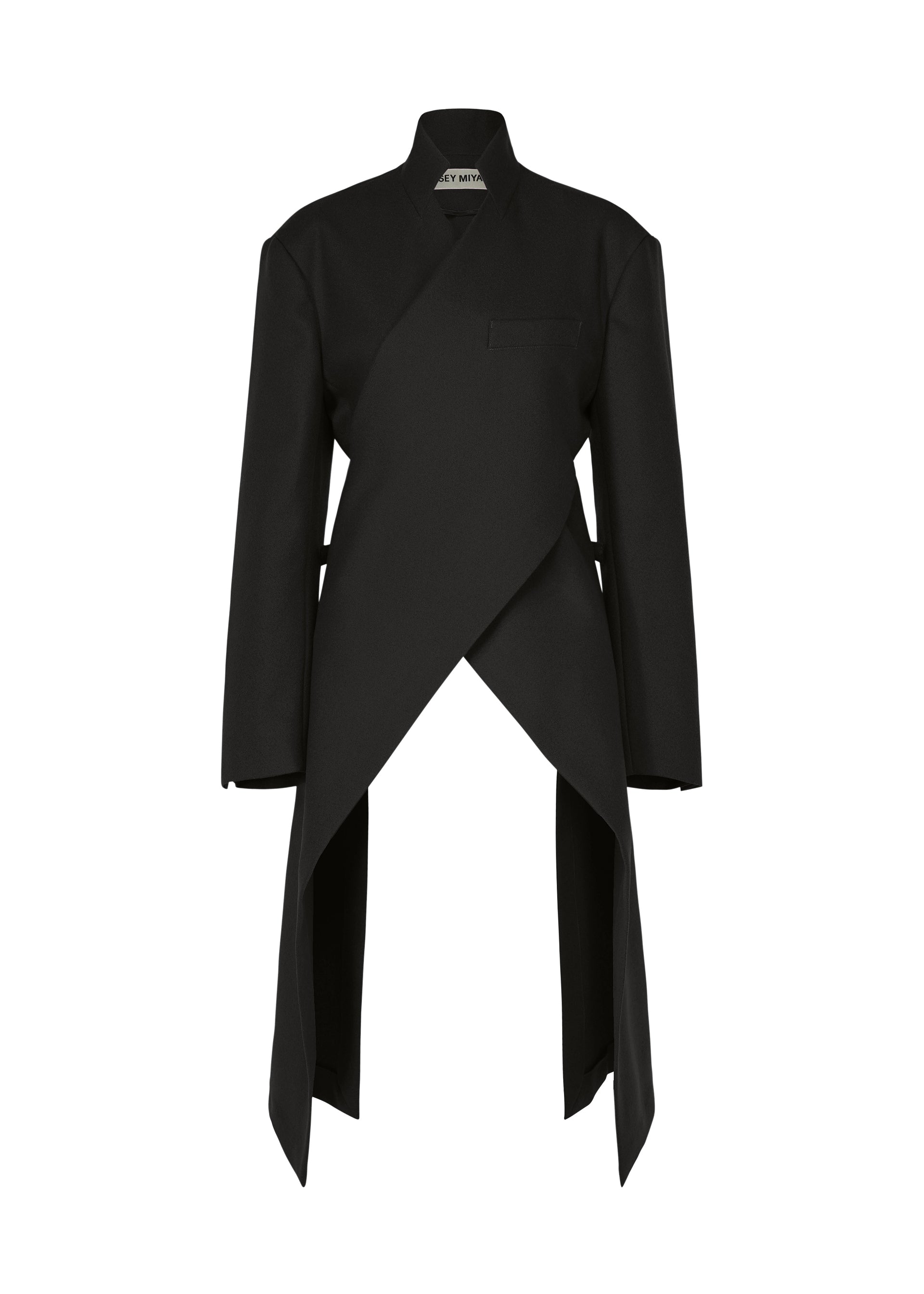 Issey Miyake Calligraph IM63FD053 sako šedé vlnene