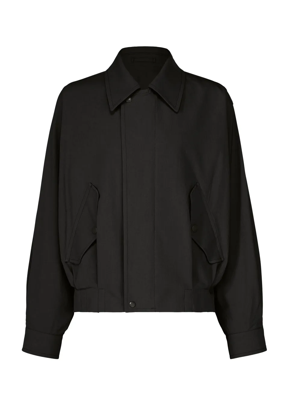 Issey Miyake Comfort Cotton bunda černá bavlněná
