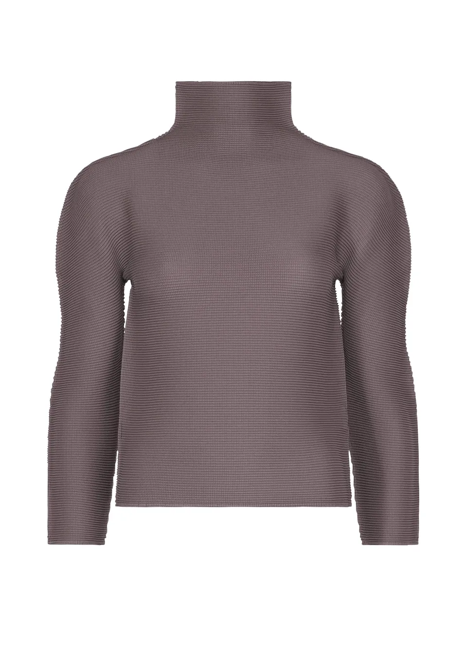 Issey Miyake Stretch Pleats 4 top taupe strečový rolák