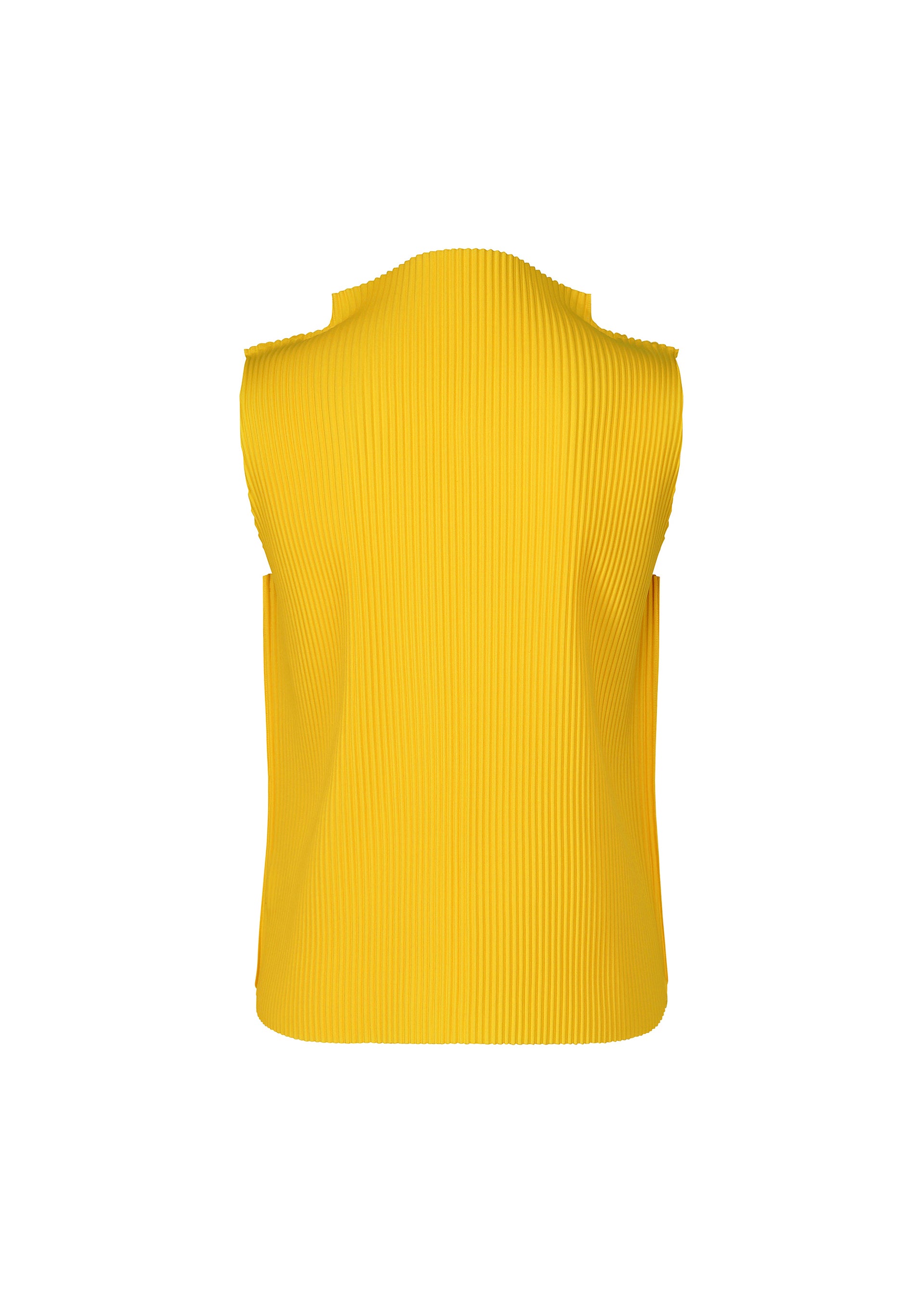 Issey Miyake Round Pleats top canary yellow plisovaný