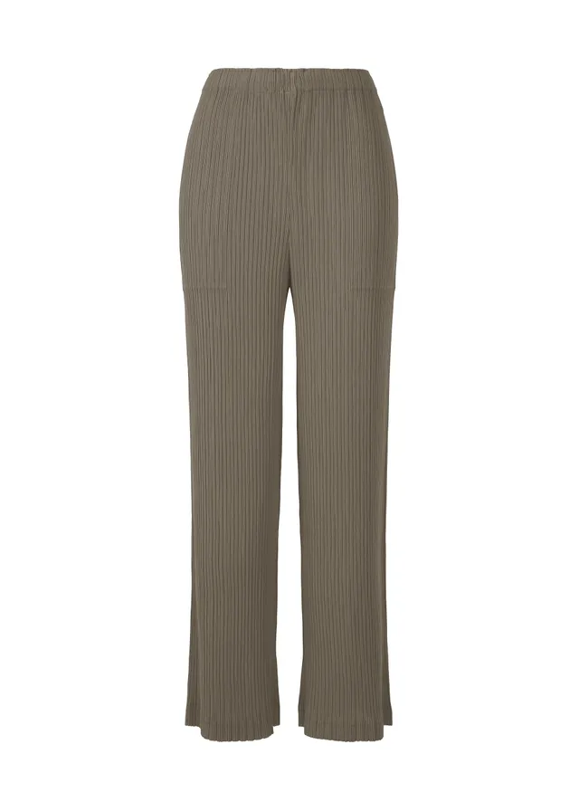 Issey Miyake Hatching IM63FF115 kalhoty Gray 2 plisé