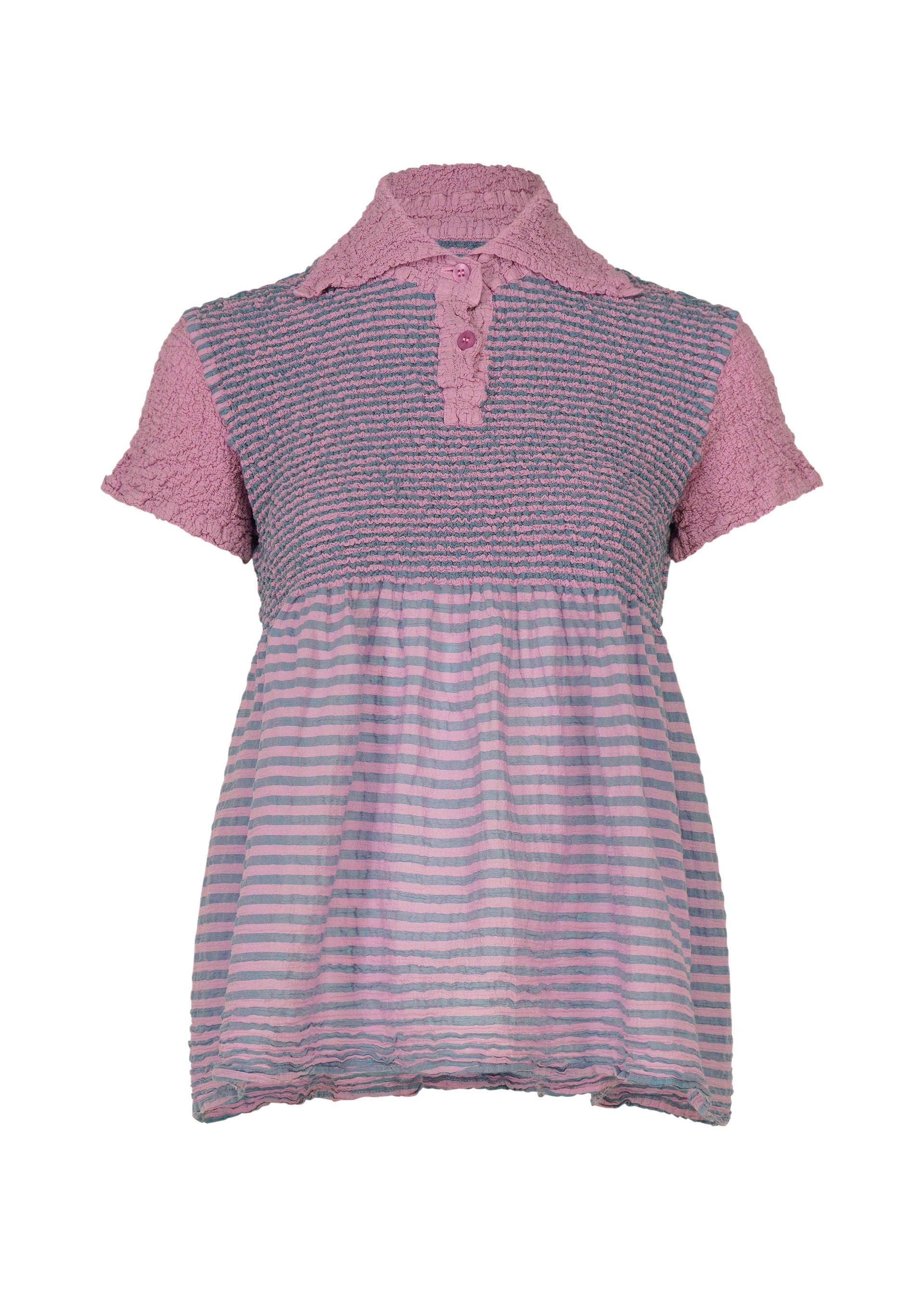 Issey Miyake Stripe Cauliflower top černý