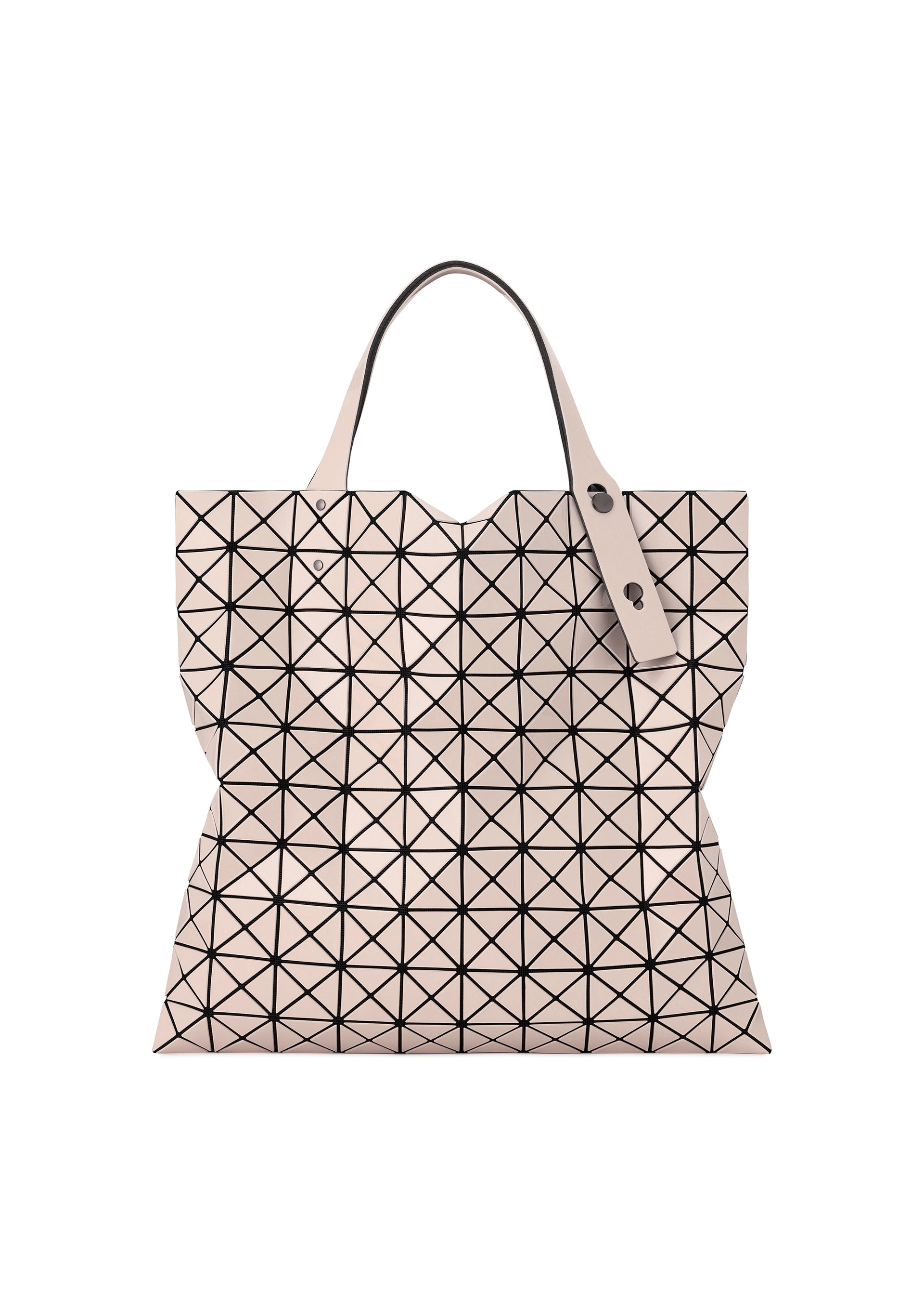 Issey Miyake Prism tote kabelka bílá lesklá