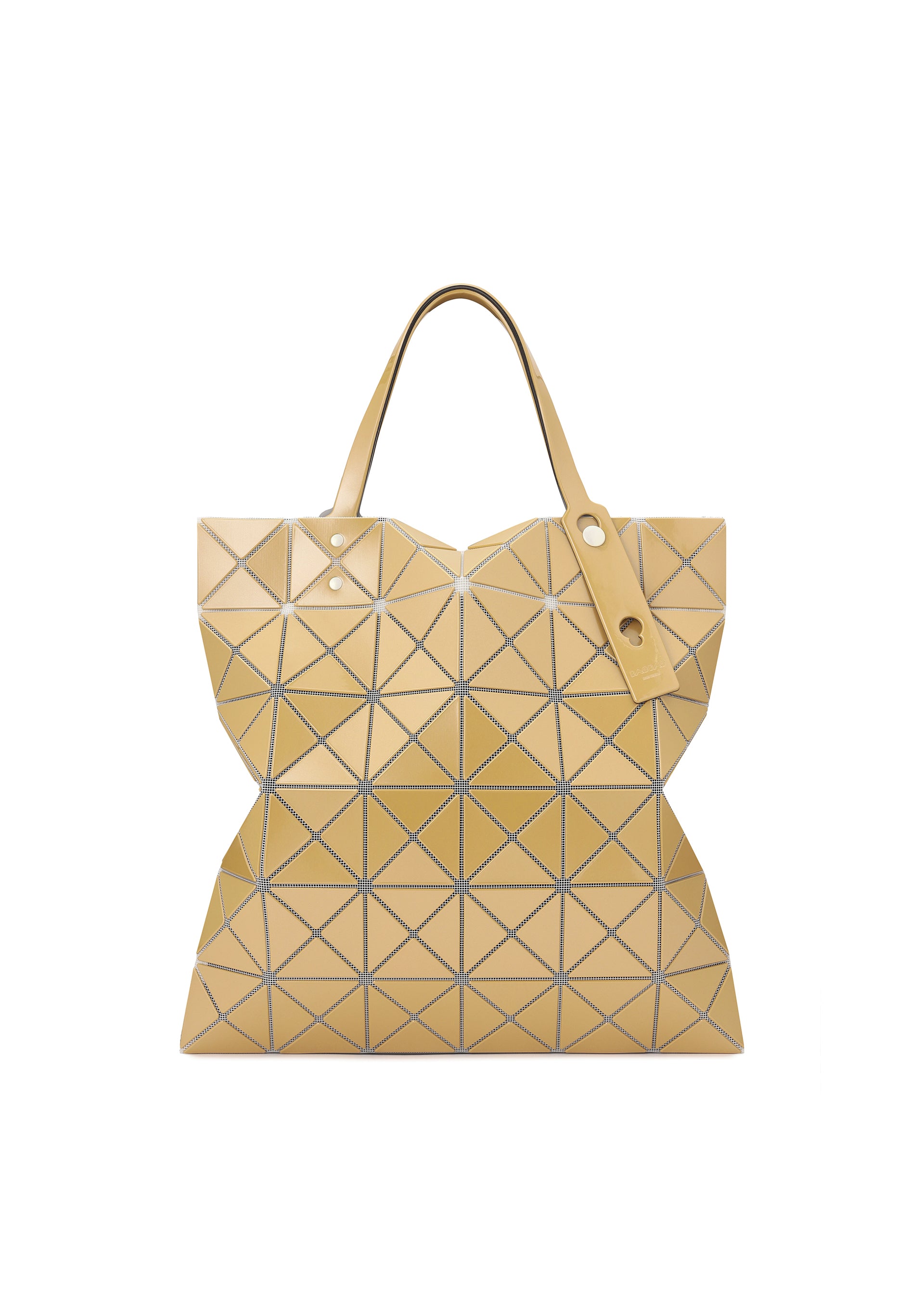 Issey Miyake Lucent Metallic tote kabelka bílá metalická