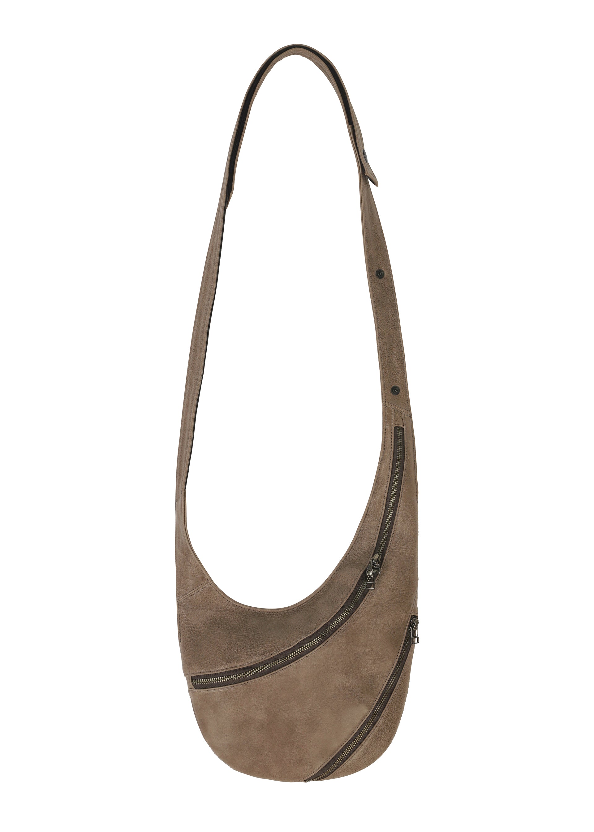 Issey Miyake IM Men Carved Leather Bag kožená kabelka šedá