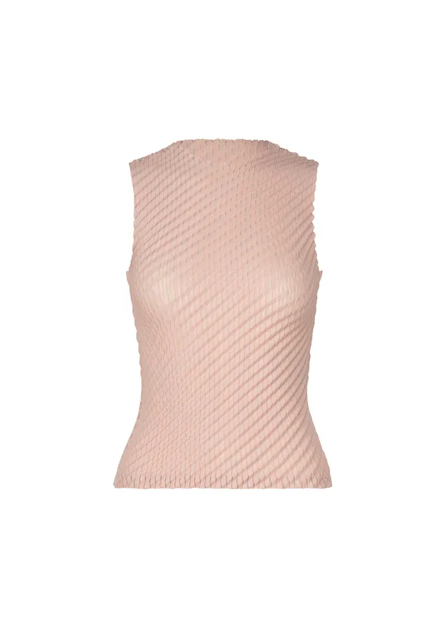 Issey Miyake Restore Blend Pleats IM61552 top Flamingo Pink