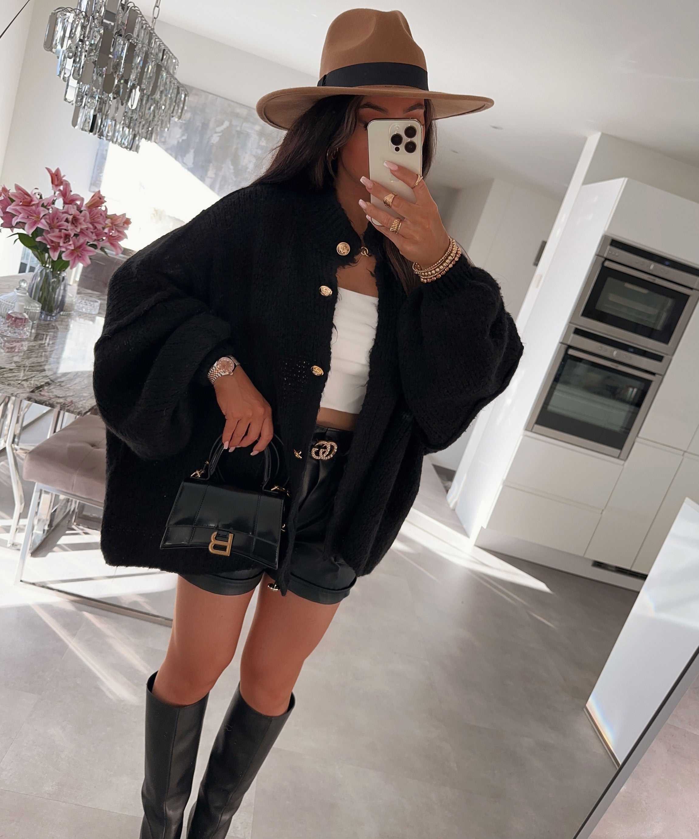 Norielle Soft dámský cardigan černá oversize