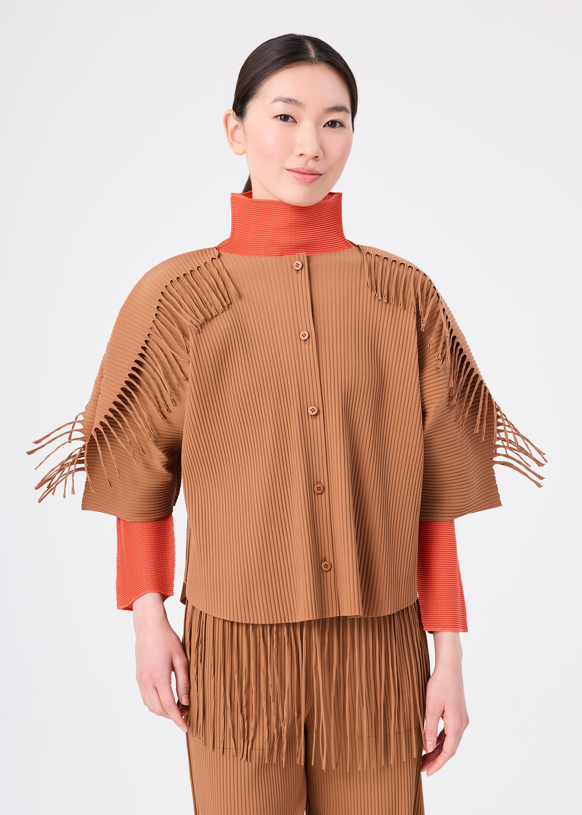 Issey Miyake Leaf Pleats dámský kardigan černý