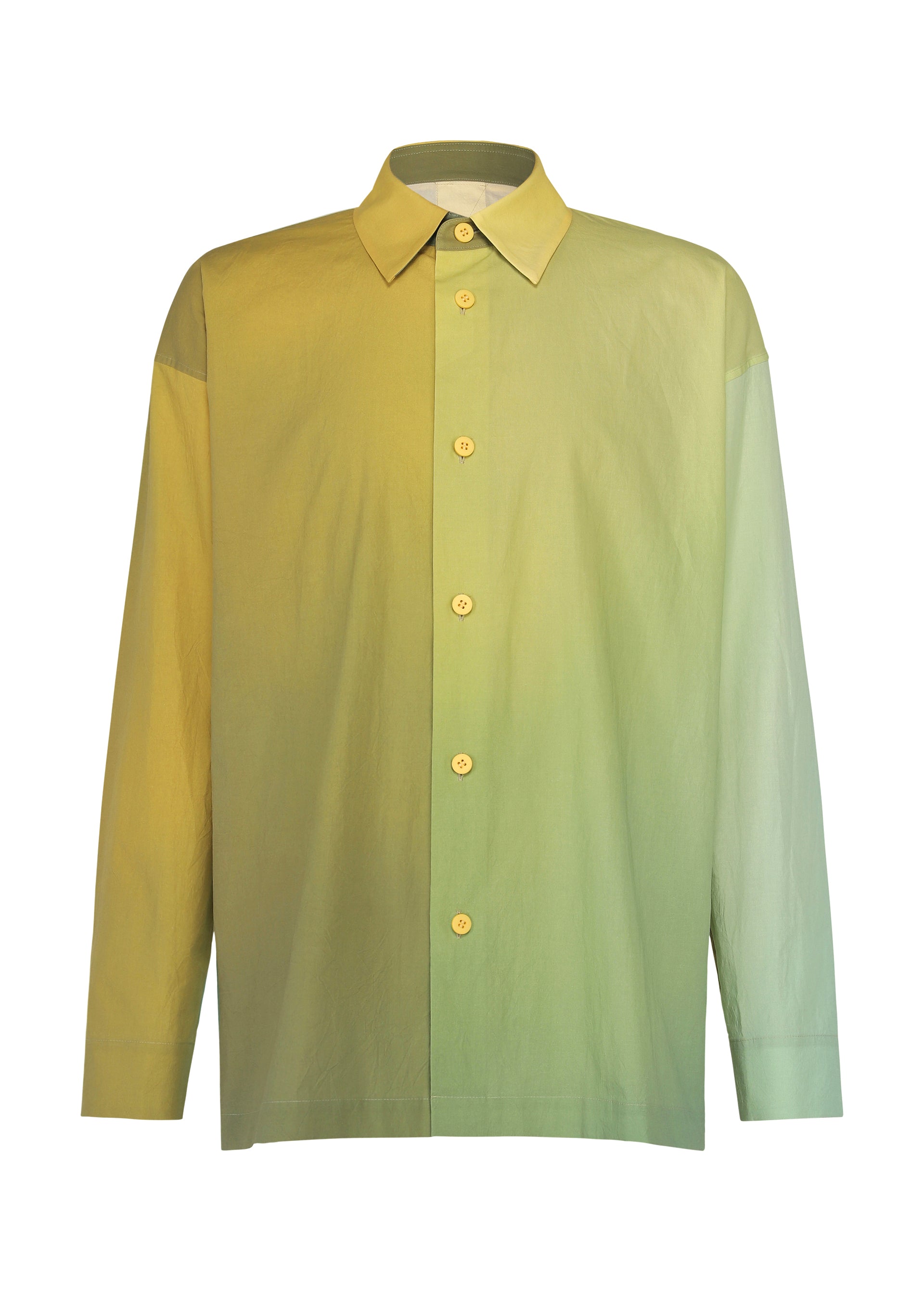 Issey Miyake DAWN SHIRT košile hnědá s potiskem