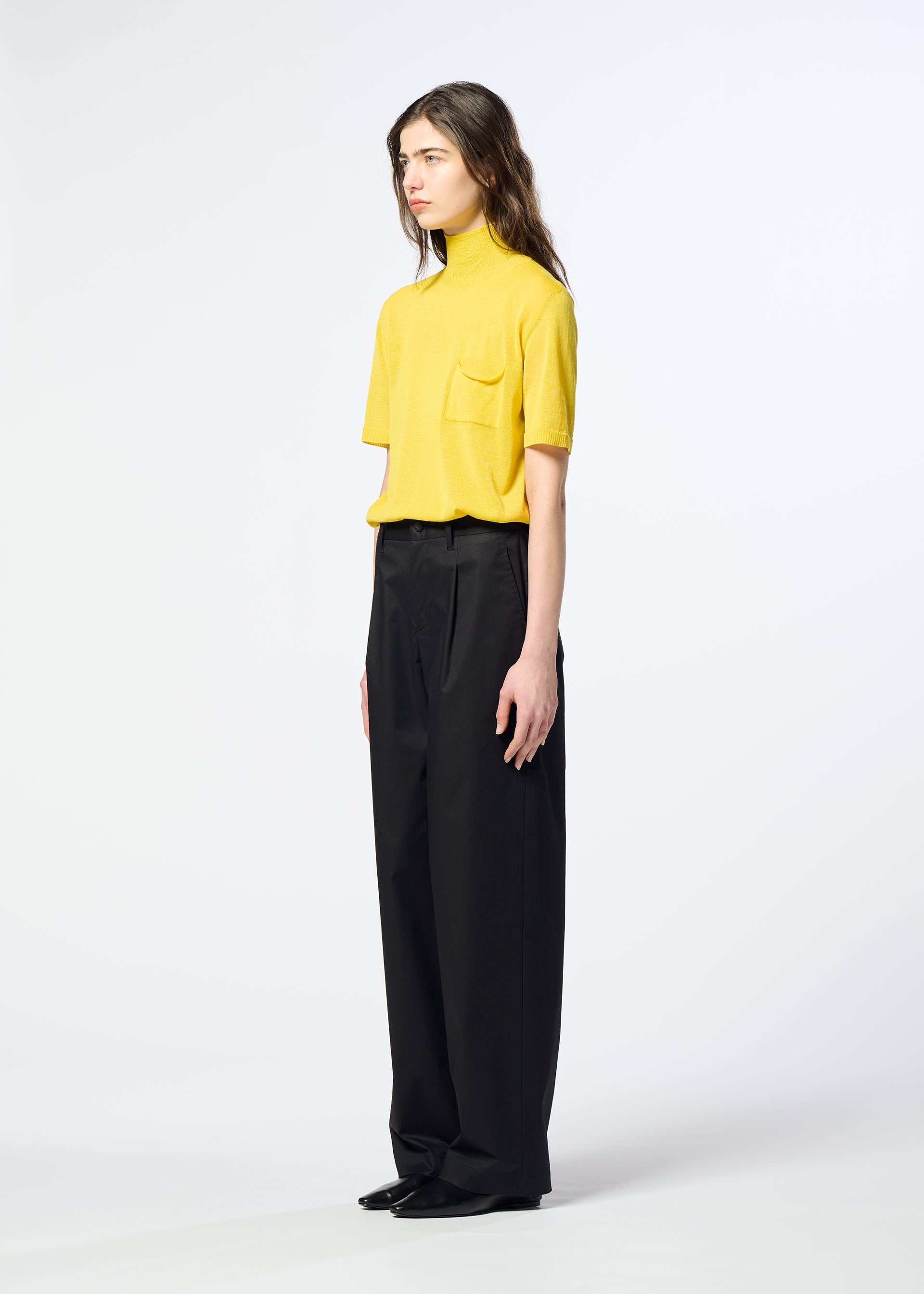 Issey Miyake HaaT Cotton Stretch kalhoty černé vel. 2
