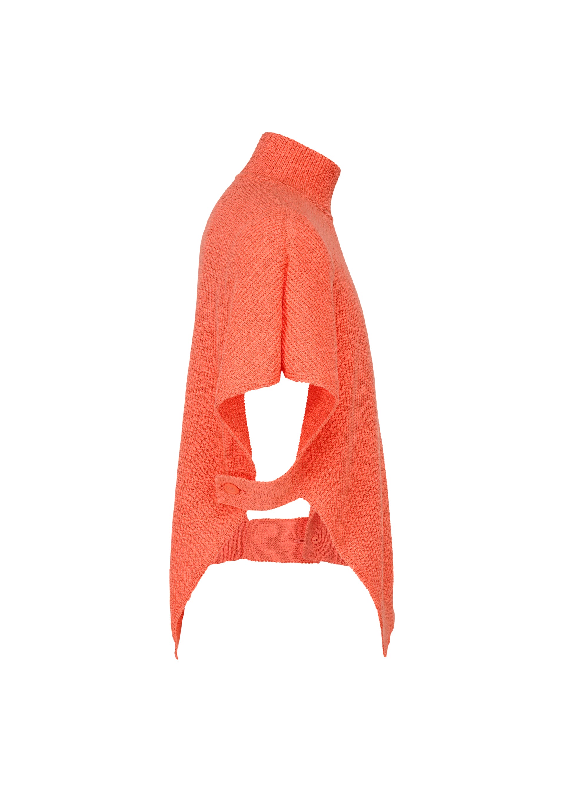Issey Miyake Wafer Knit top černý asymetrický pánský
