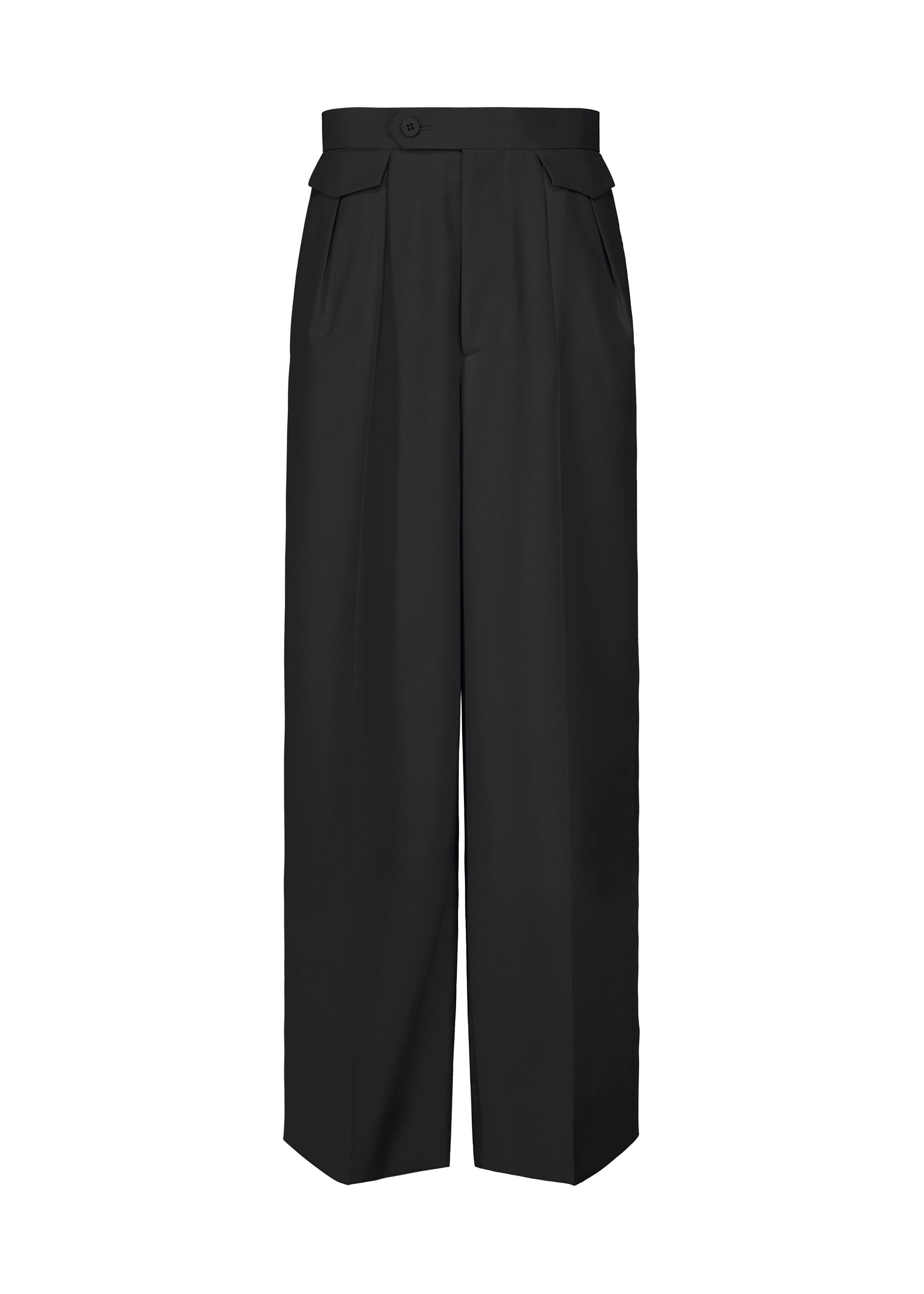 Issey Miyake Honest Ensemble kalhoty šedé vlněné