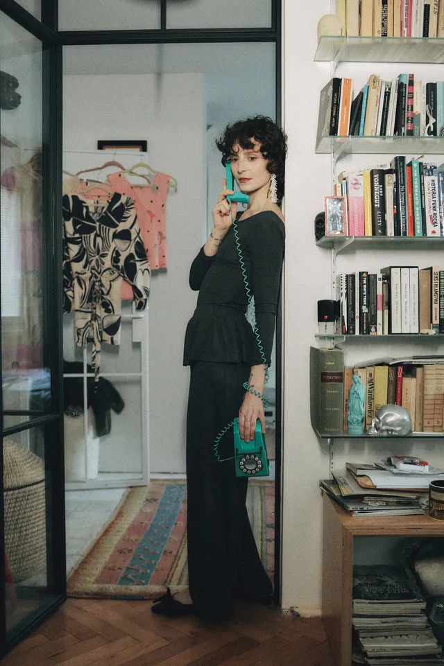 AURELIA & ZWEI FRAUEN Donatella Pantaloni kalhoty šedé