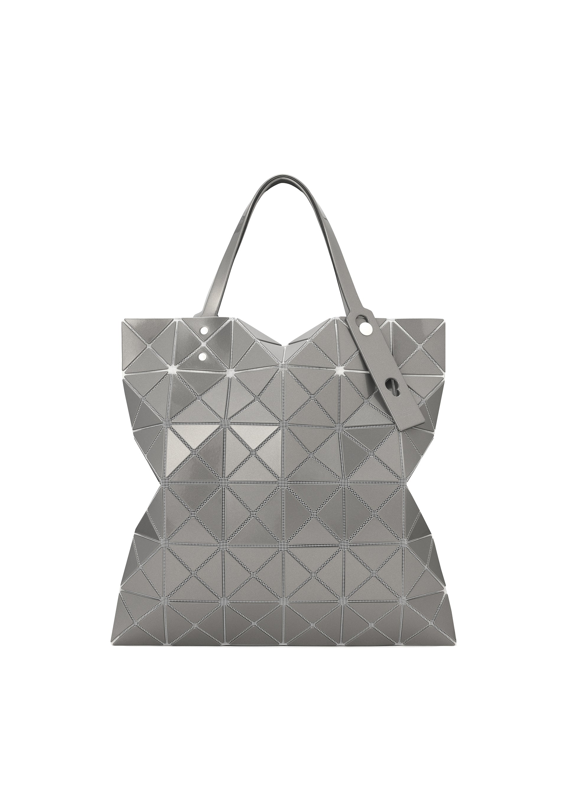 Issey Miyake Lucent Metallic tote kabelka bílá metalická