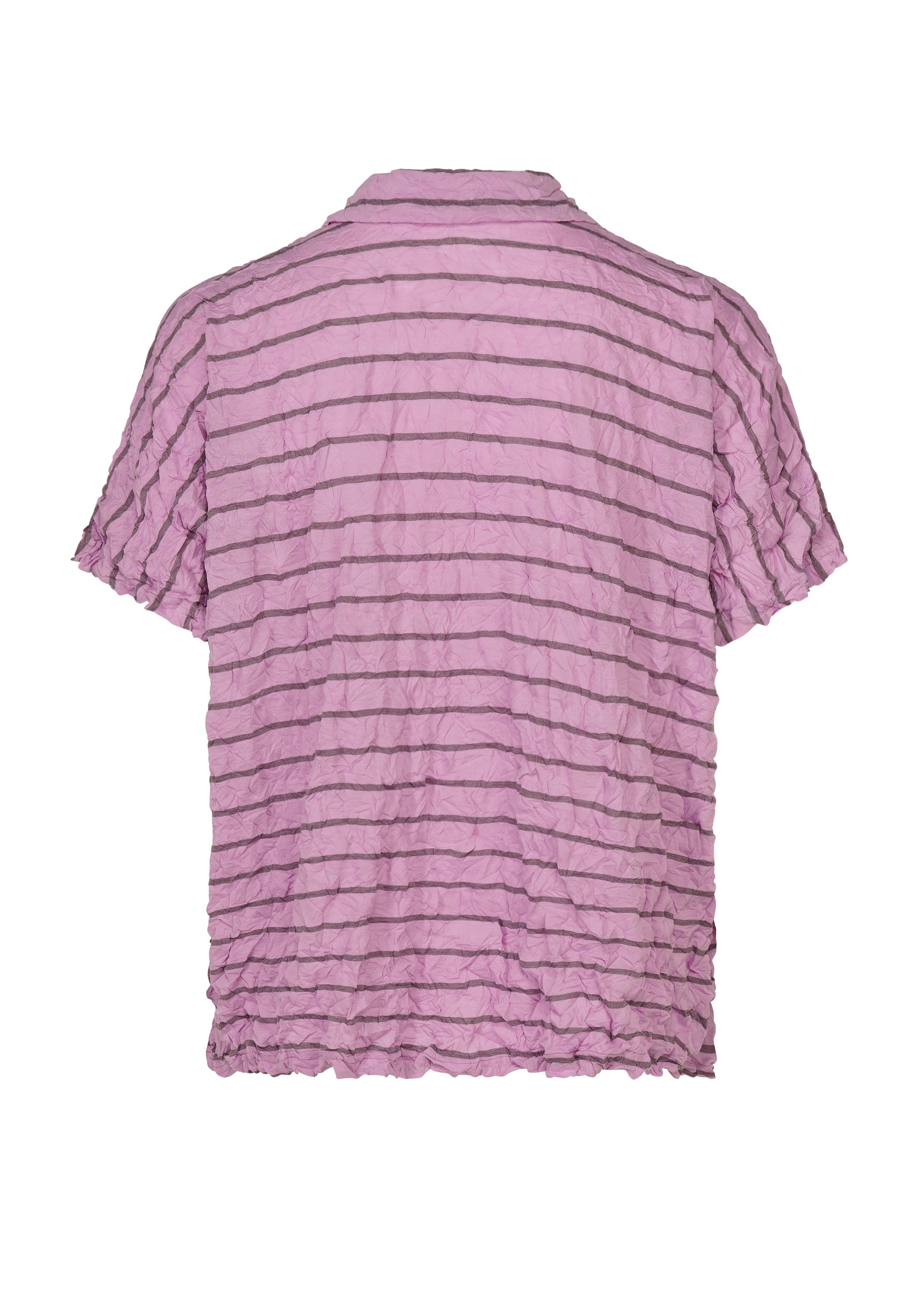 me Issey Miyake Stripe Meringue polokošile šedá