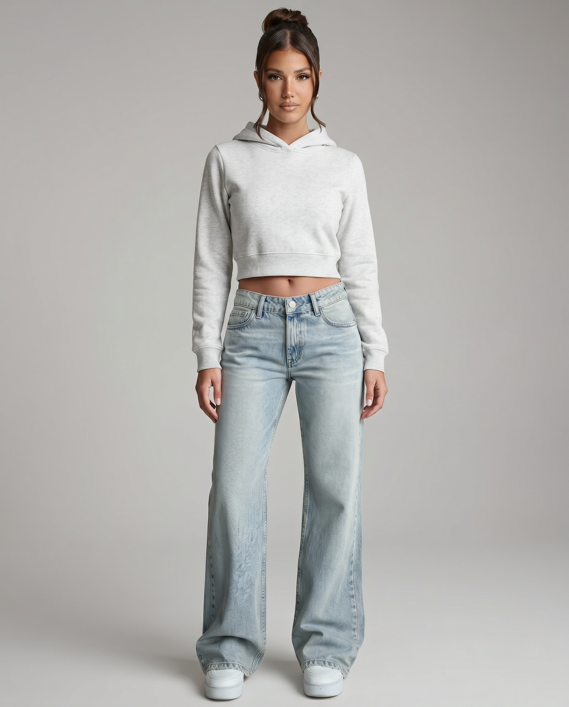 Norielle wide leg džíny světle modrá vysoký pas