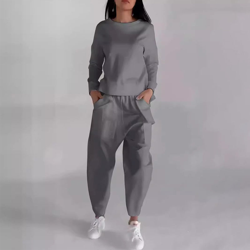 Norielle souprava mikina kalhoty šedá relax