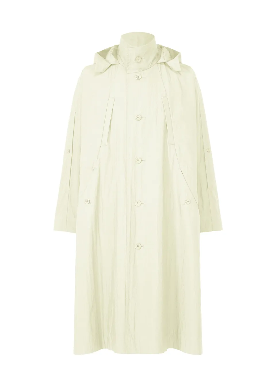 Issey Miyake Homme Plissé Slit Coat kabát black vel. 3