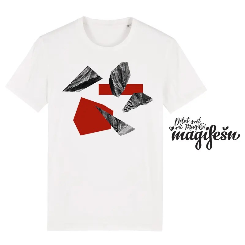 Magifešn BIO XY Spectra tričko červené biobavlna