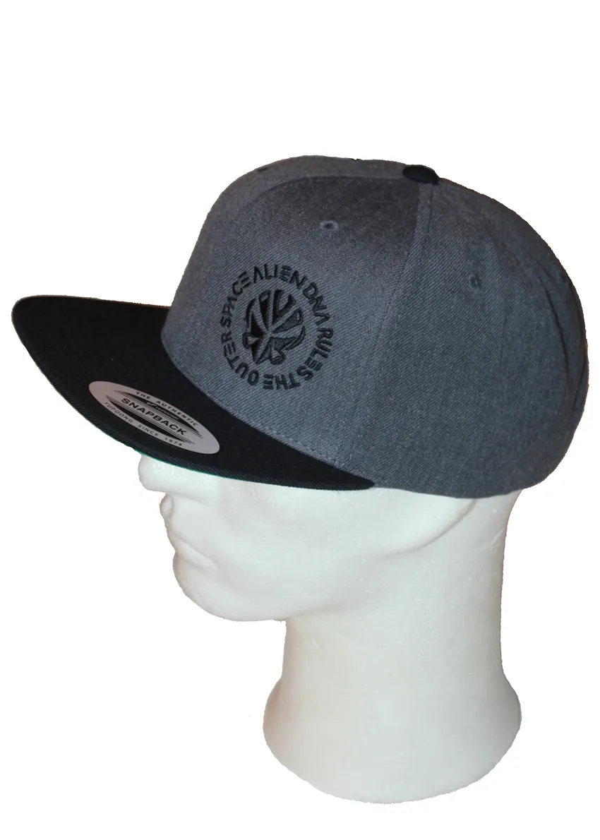 Alien DNA Outer Space snapback kšiltovka charcoal černá
