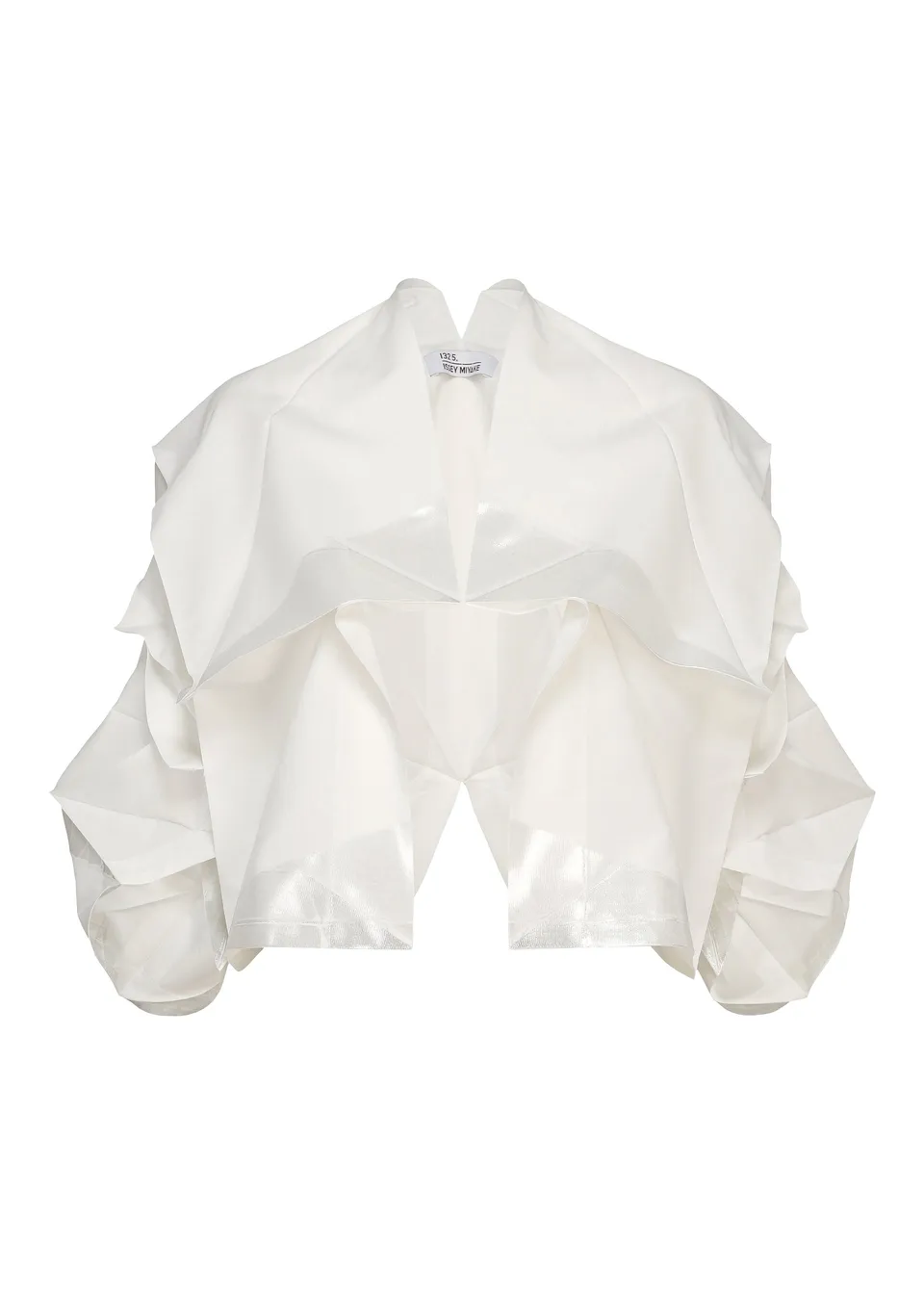 132 5. Issey Miyake No.1-2 haori top černá/stříbrná