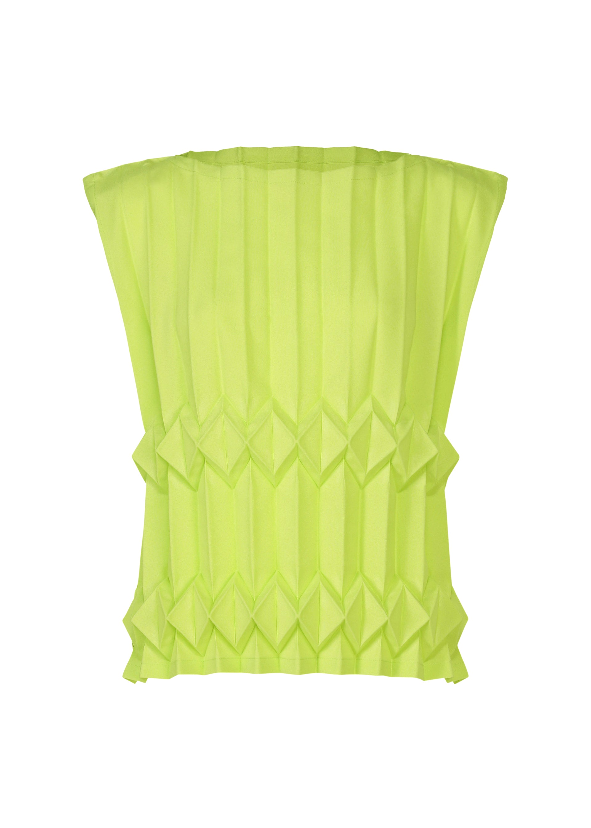 Issey Miyake Tree Pleats top bez rukávů černý