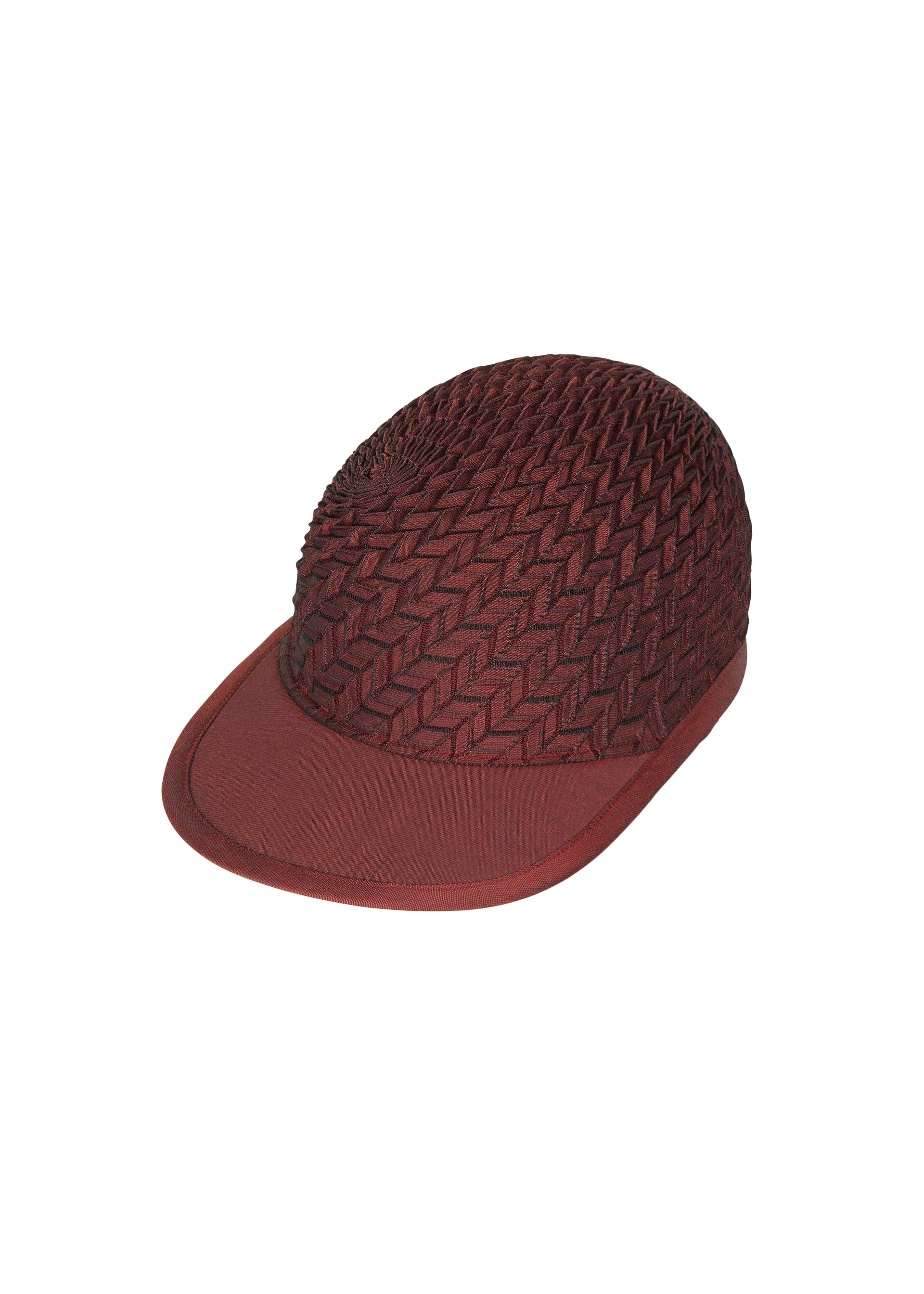 Issey Miyake Type-O Cap kšiltovka ivory geometrická