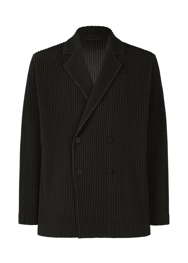 Issey Miyake Tailored Pleats 1 sako černé lehké polyester