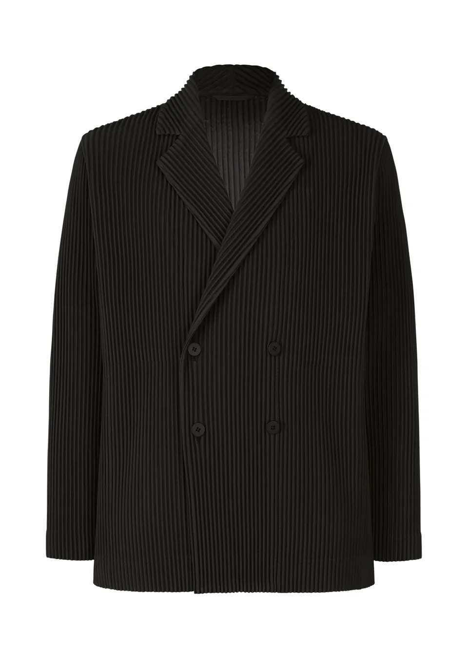 Issey Miyake Tailored Pleats 1 sako černé lehké polyester