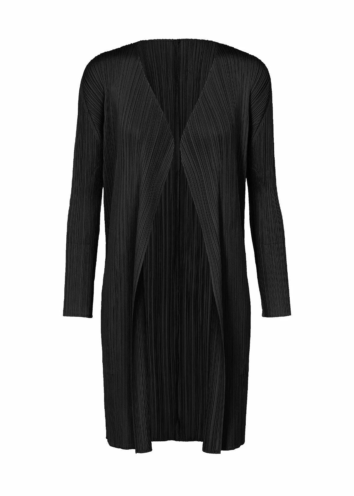 Issey Miyake Basics kabát šedý plisovaný dámský