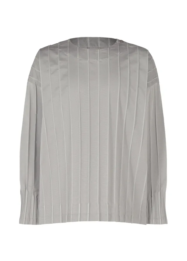 Issey Miyake Type-W 007 top šedý volný 3D strečový