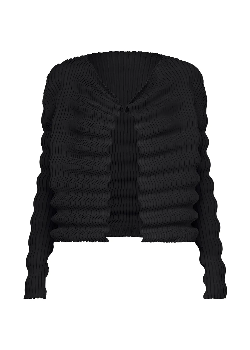 Issey Miyake Spring Pleats kardigan black vel. 2