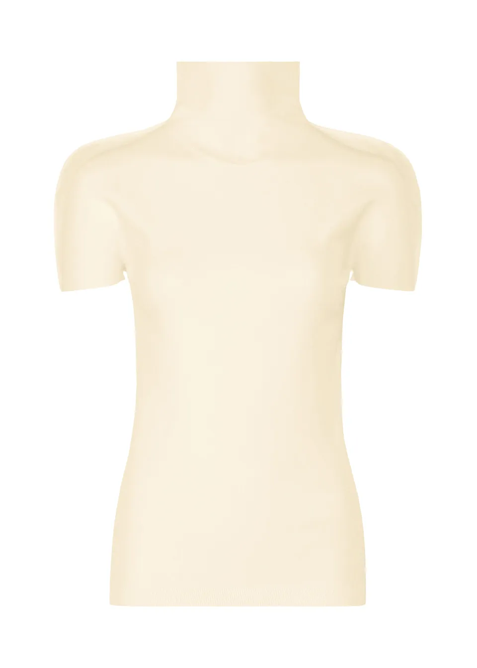 ISSEY MIYAKE AIRY INNER top bílý s rolákem