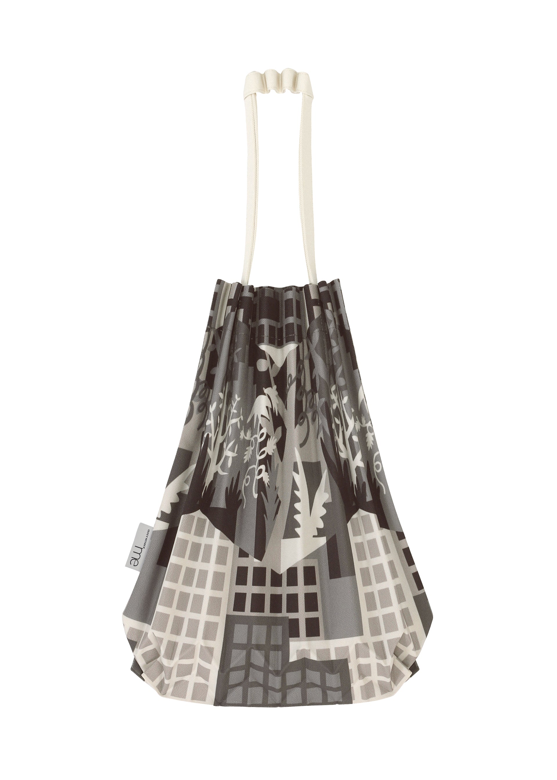 me Issey Miyake Building Trunk Pleats mini tote šedá