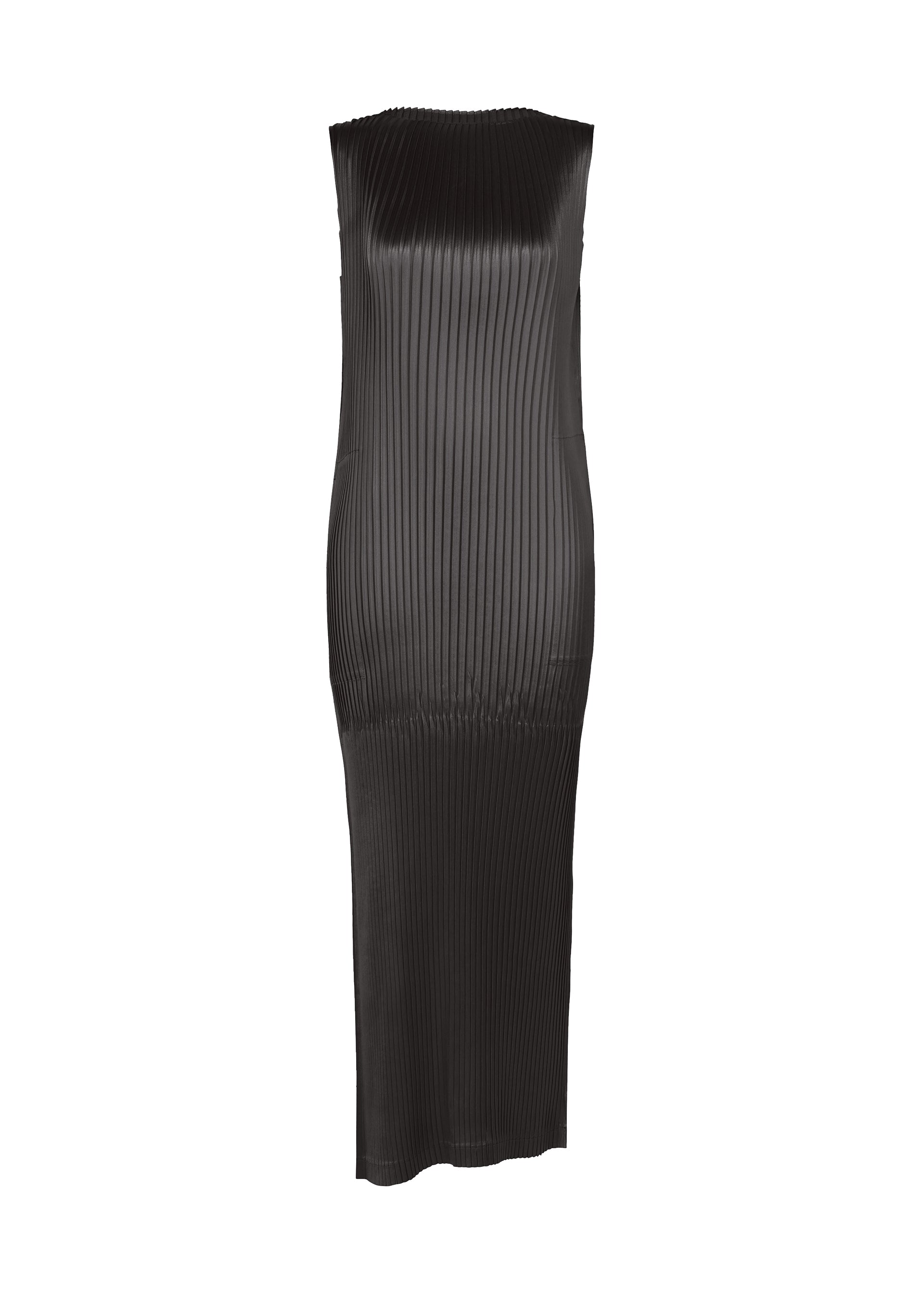 Issey Miyake Glossed Panels Pleats šaty bez rukávů