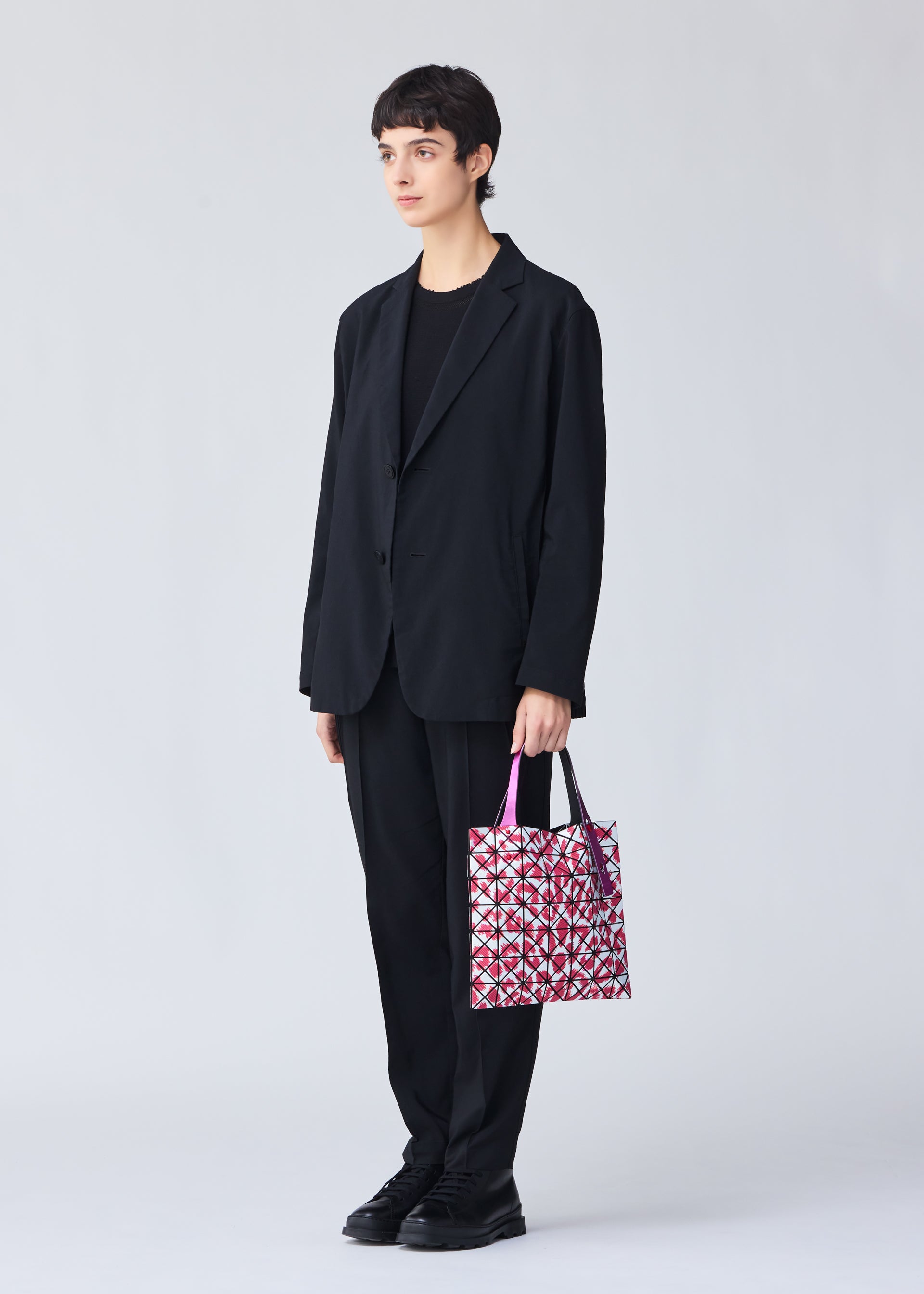 Issey Miyake Chimera metalická tote kabelka růžová