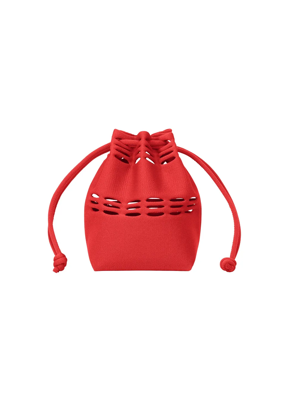 Issey Miyake Mokko S.C. Pocket kabelka Red stahovací