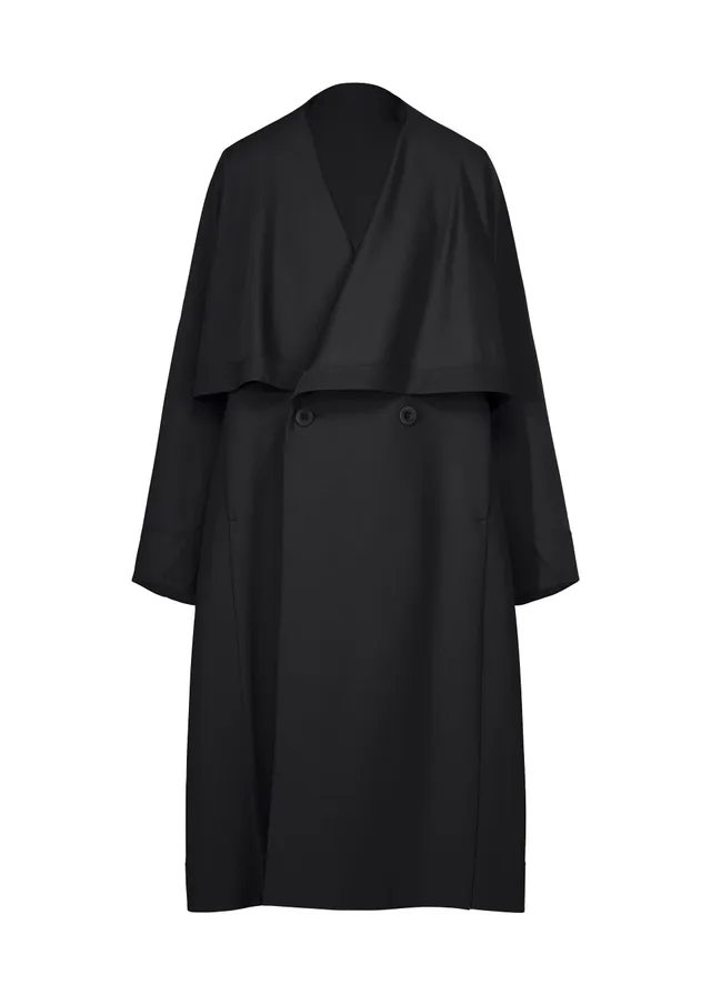 Issey Miyake Front Back kabát černý vel. 2 vlněný
