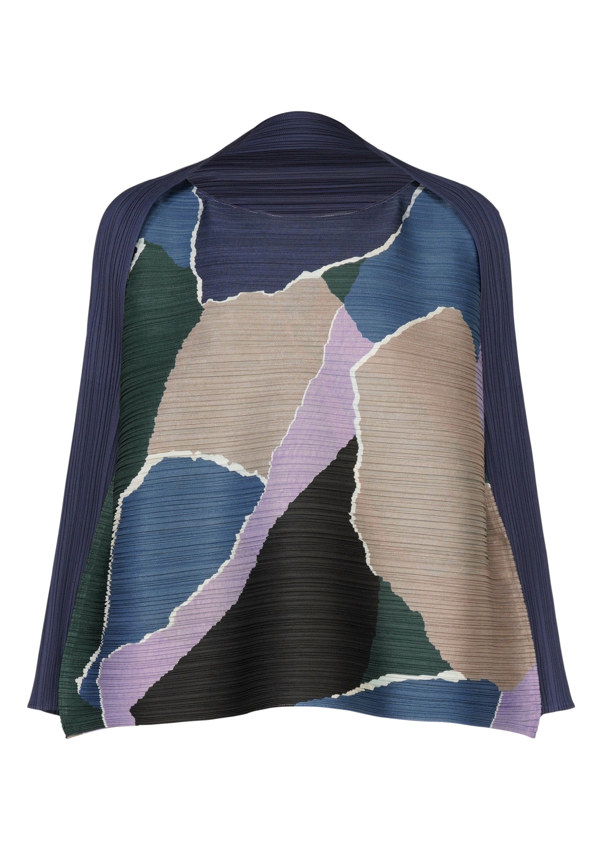 Issey Miyake SURPRISE! top oranžová lodičkový výstřih
