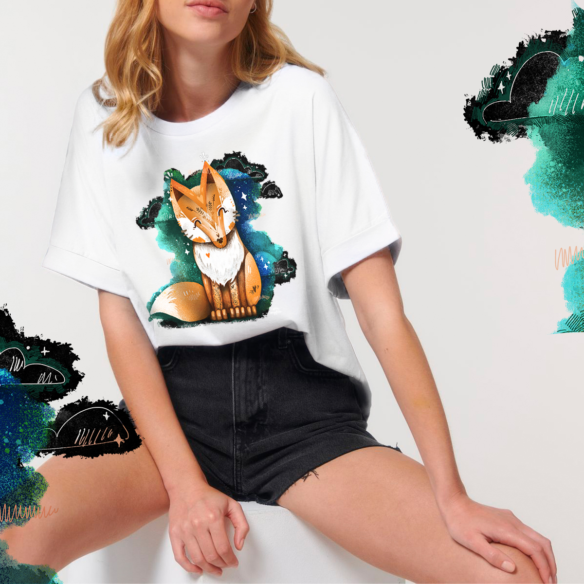 Magifešn Kimono Sama sebou dámské bio tričko