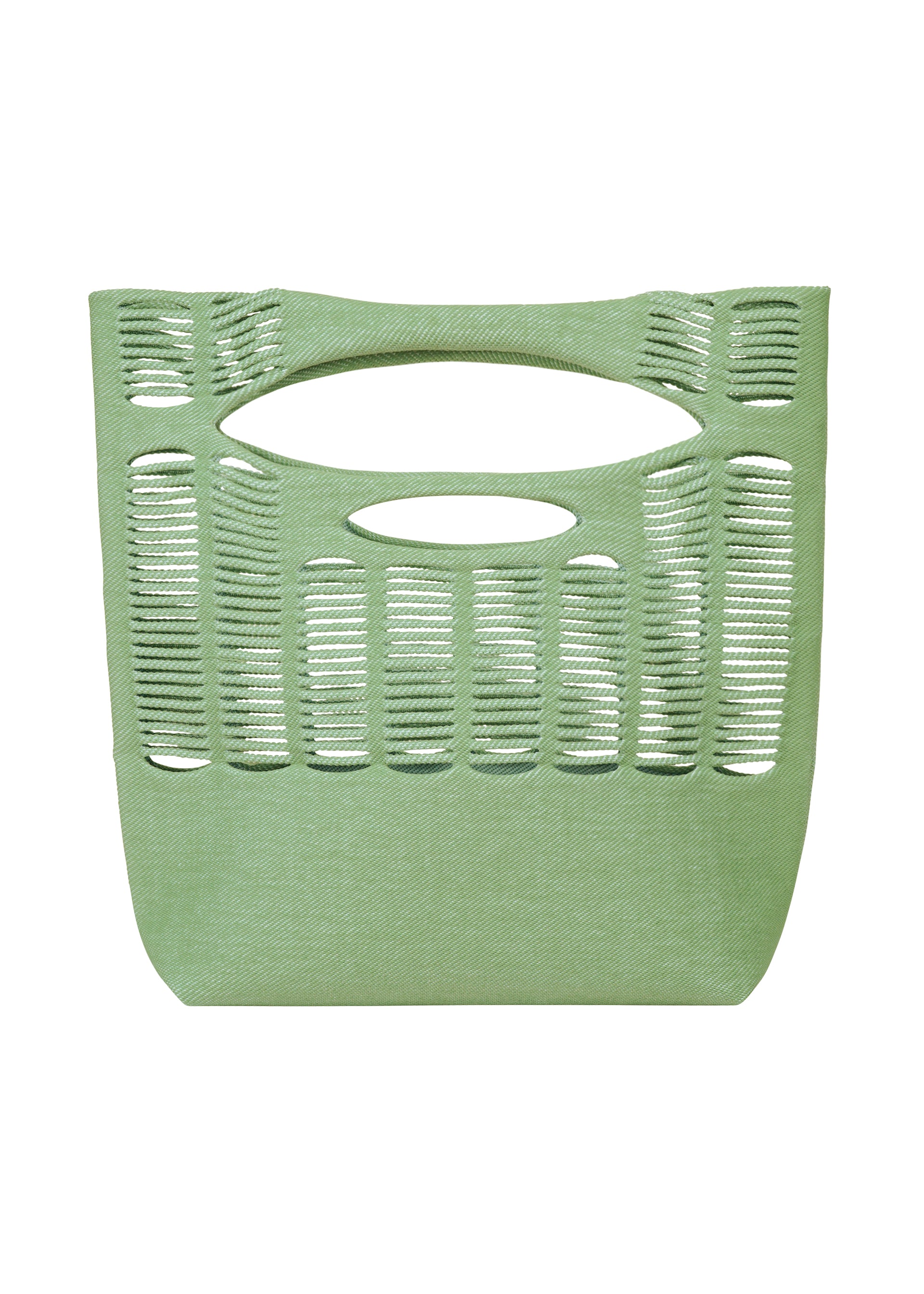 Issey Miyake Mokko Twill taška bílo-béžová