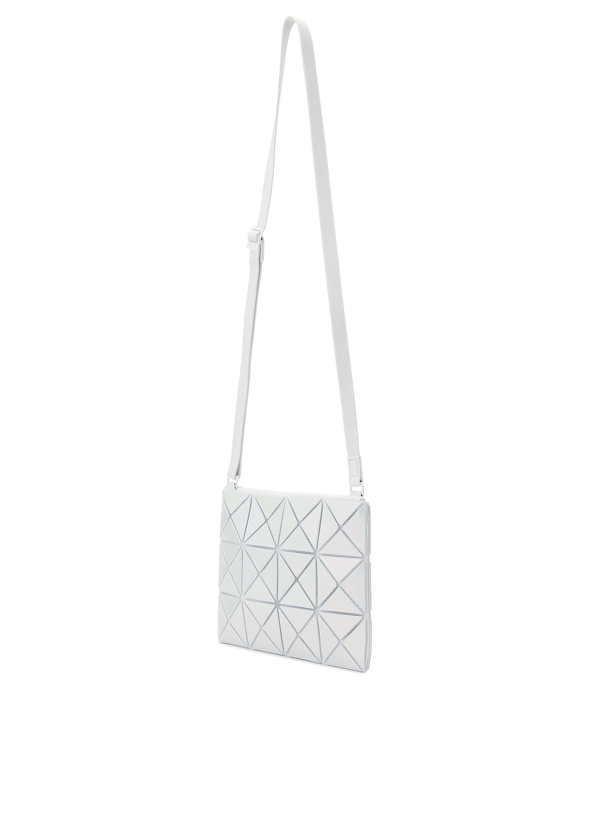 Issey Miyake Lucent Metallic crossbody kabelka šedá