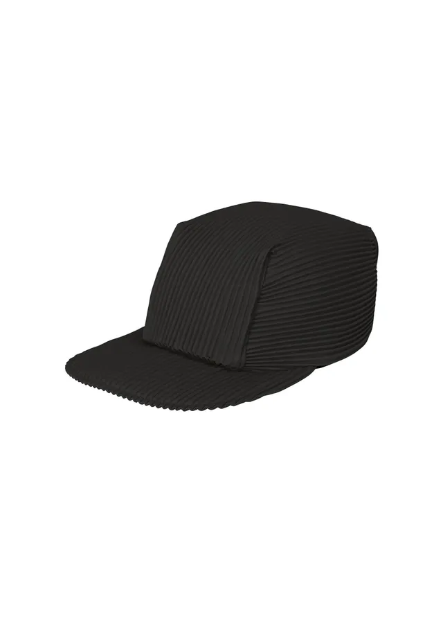 Issey Miyake Pleats Cap kšiltovka černá plisovaná