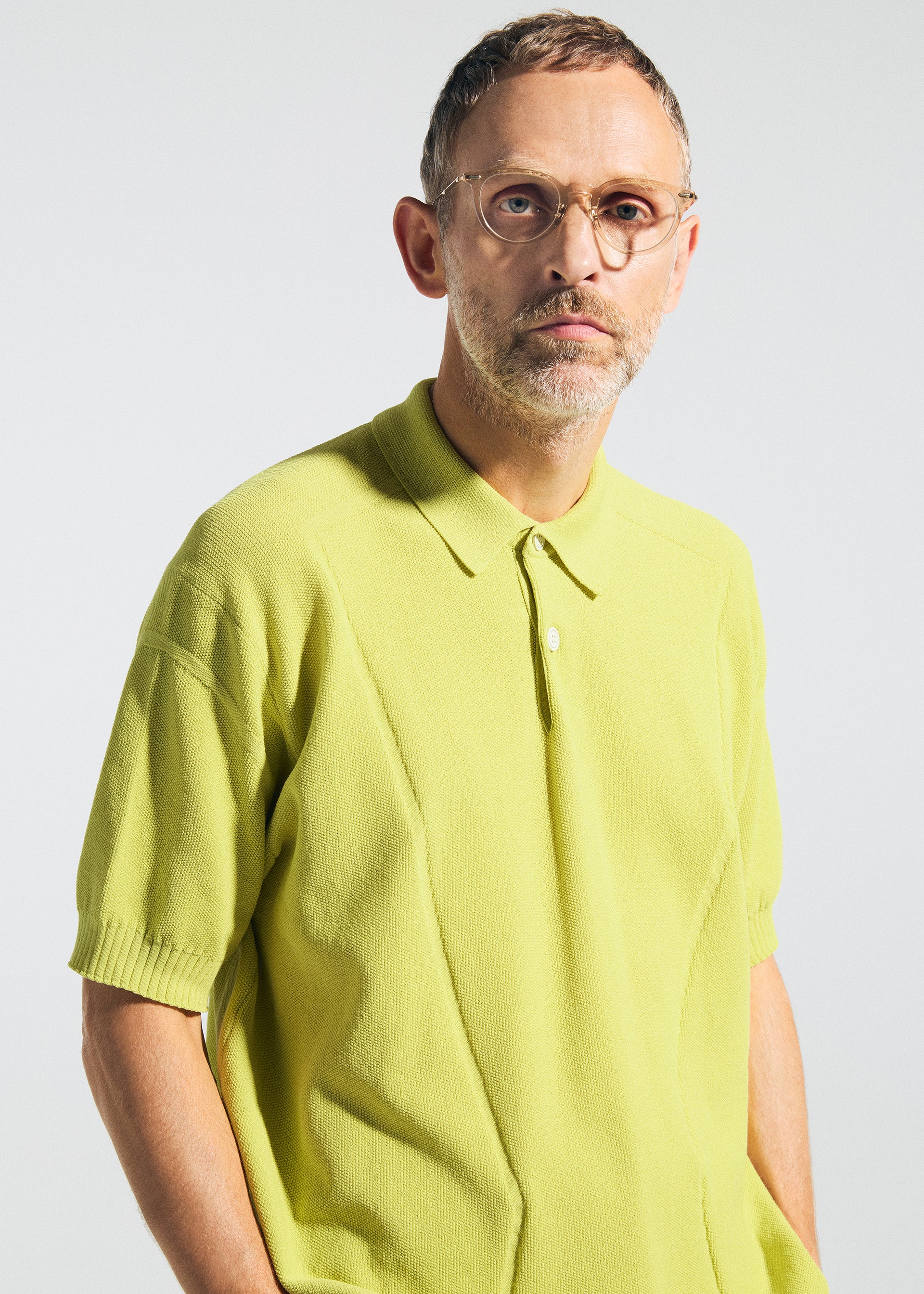 ISSEY MIYAKE TYPE-K 003-2 polokošile smetanová