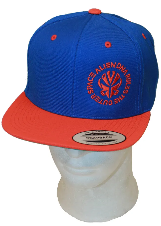 Alien DNA Outer Space snapback kšiltovka modro-oranžová